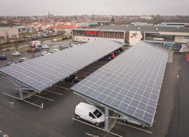 Pose d'ombrière en Auvergne